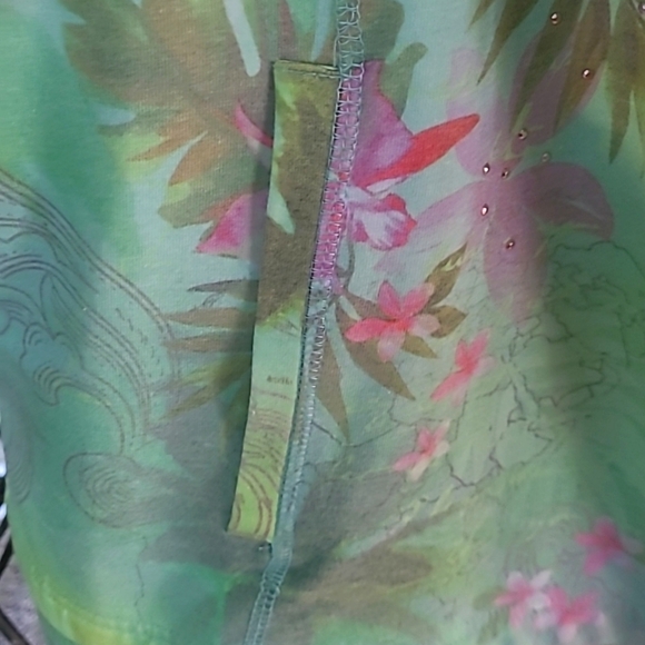 Green Tea Short Sleeve Hooded Swearshirt Size XXL - Picture 6 of 9